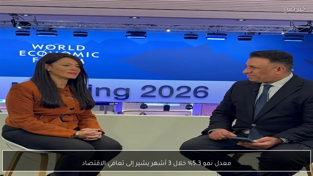 معدل نمو 5.3% خلال 3 أشهر يشير إلى تعافي الاقتصاد