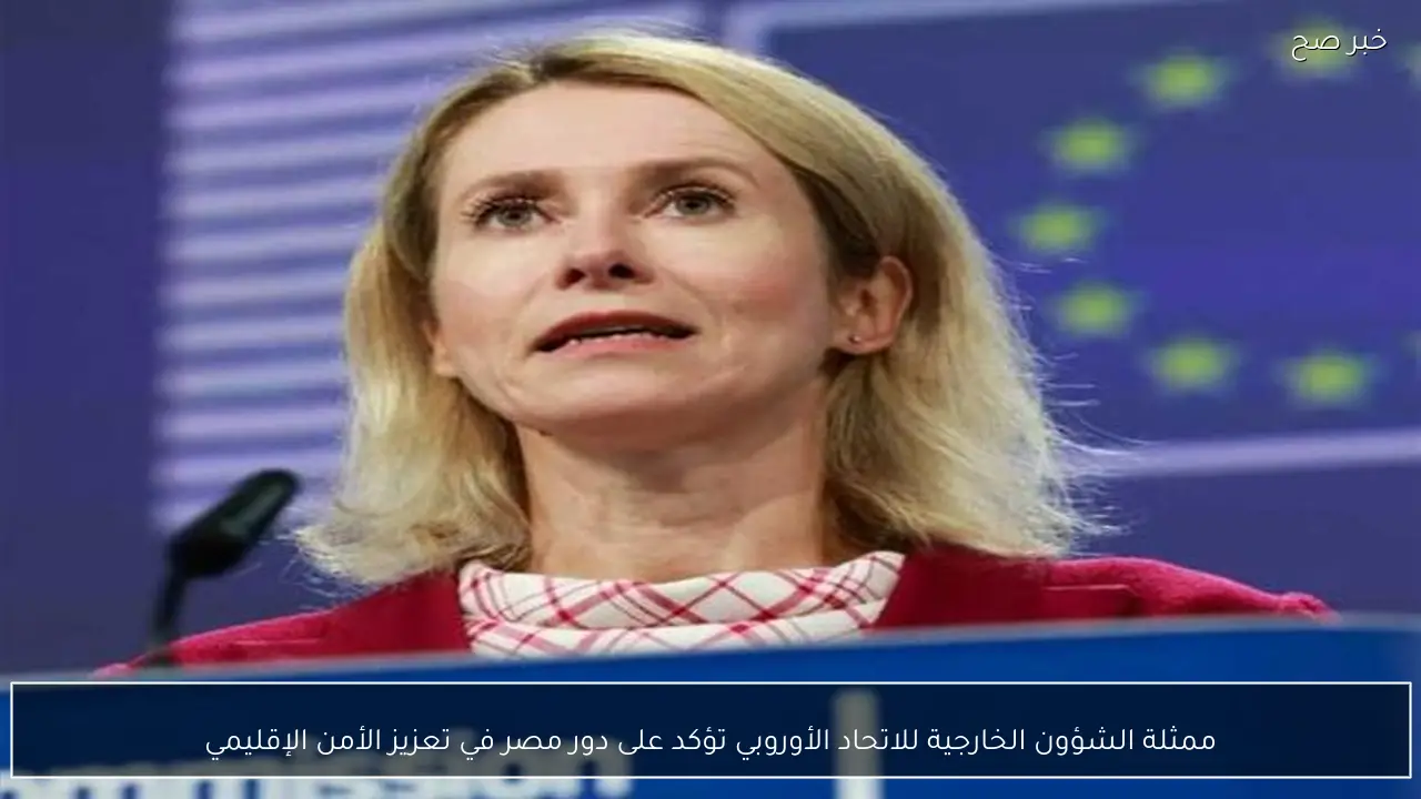 ممثلة الشؤون الخارجية للاتحاد الأوروبي تؤكد على دور مصر في تعزيز الأمن الإقليمي