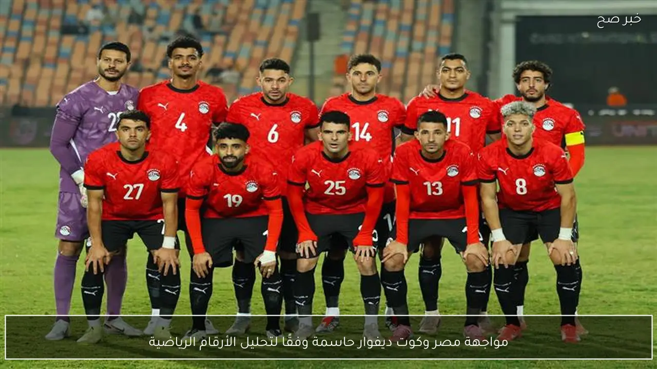 مواجهة مصر وكوت ديفوار حاسمة وفقًا لتحليل الأرقام الرياضية