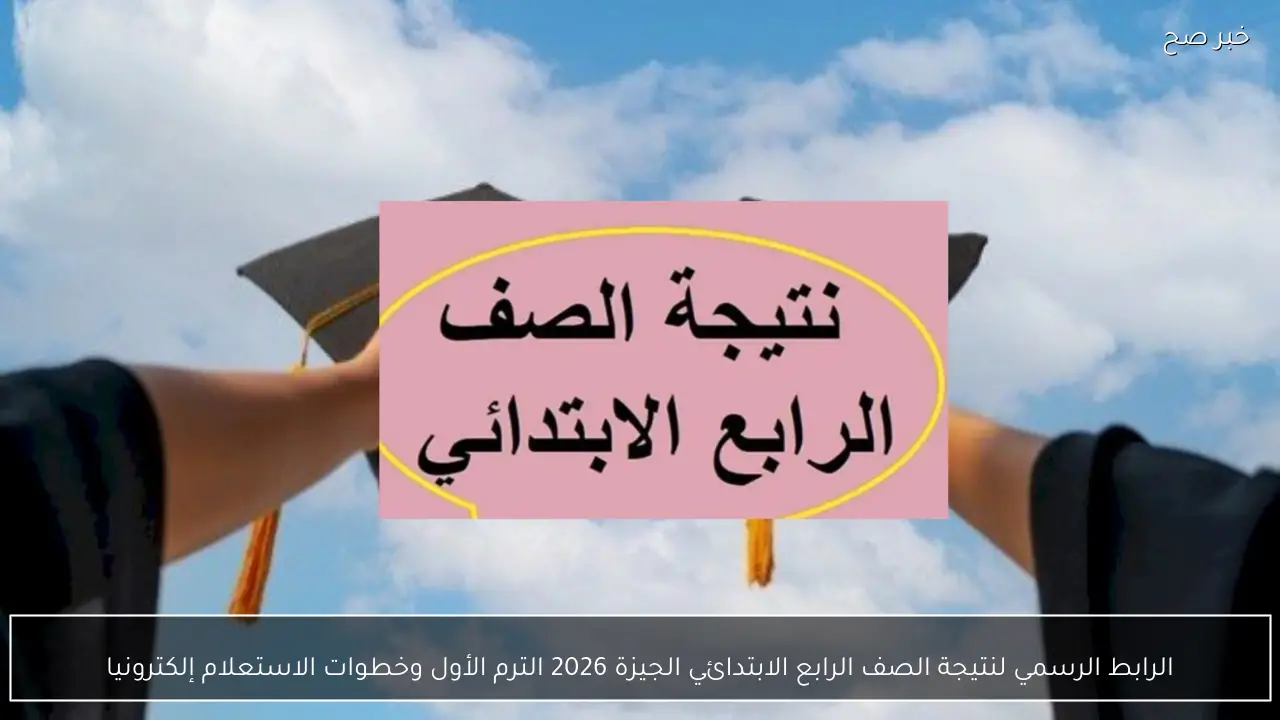 الرابط الرسمي لنتيجة الصف الرابع الابتدائي الجيزة 2026 الترم الأول وخطوات الاستعلام إلكترونيا