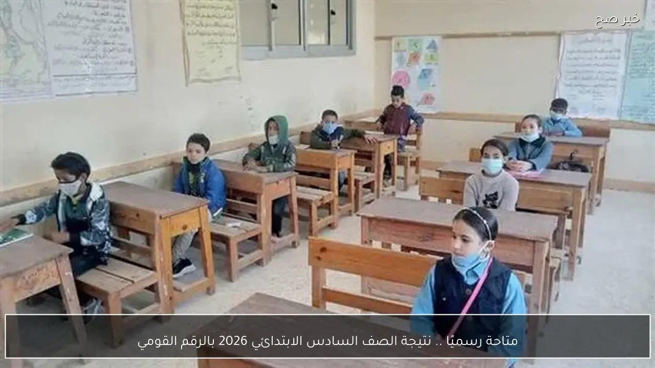 متاحة رسميًا .. نتيجة الصف السادس الابتدائي 2026 بالرقم القومي عبر البوابة الالكترونية