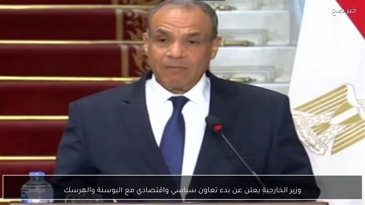 وزير الخارجية يعلن عن بدء تعاون سياسي واقتصادي مع البوسنة والهرسك