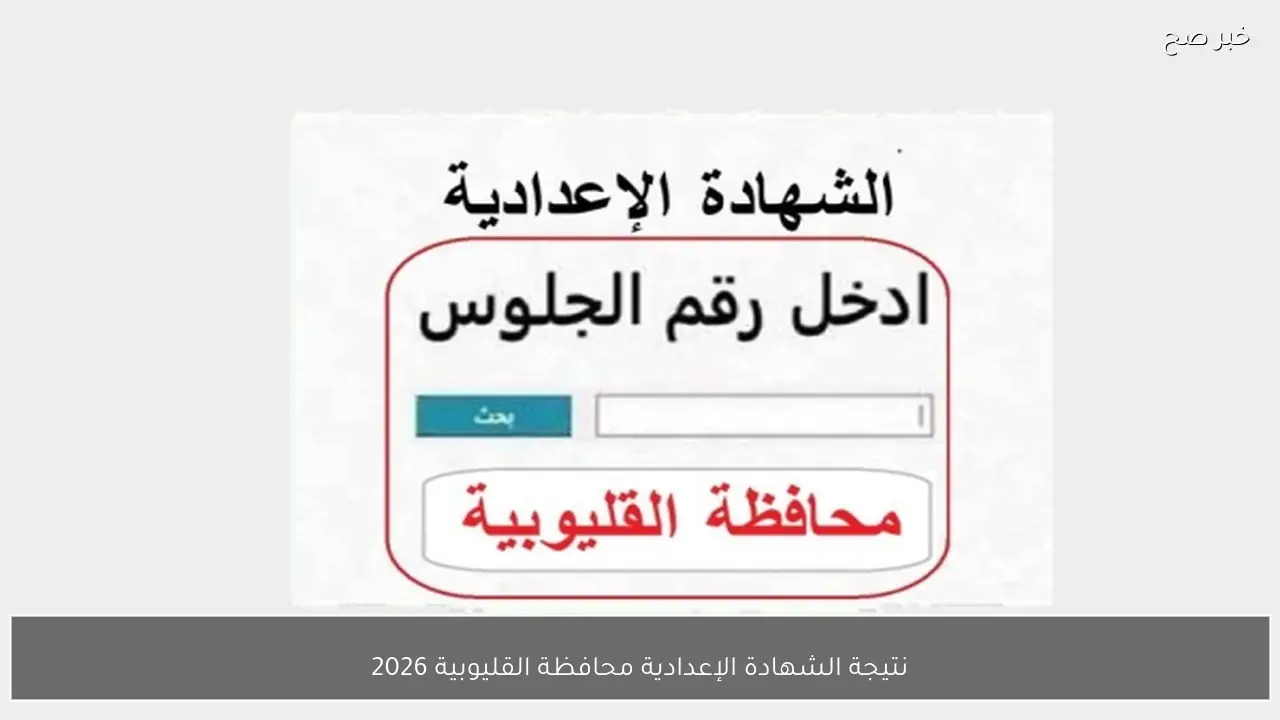 خلال ساعات.. نتيجة الشهادة الإعدادية محافظة القليوبية 2026 الترم الاول بالاسم ورقم الجلوس