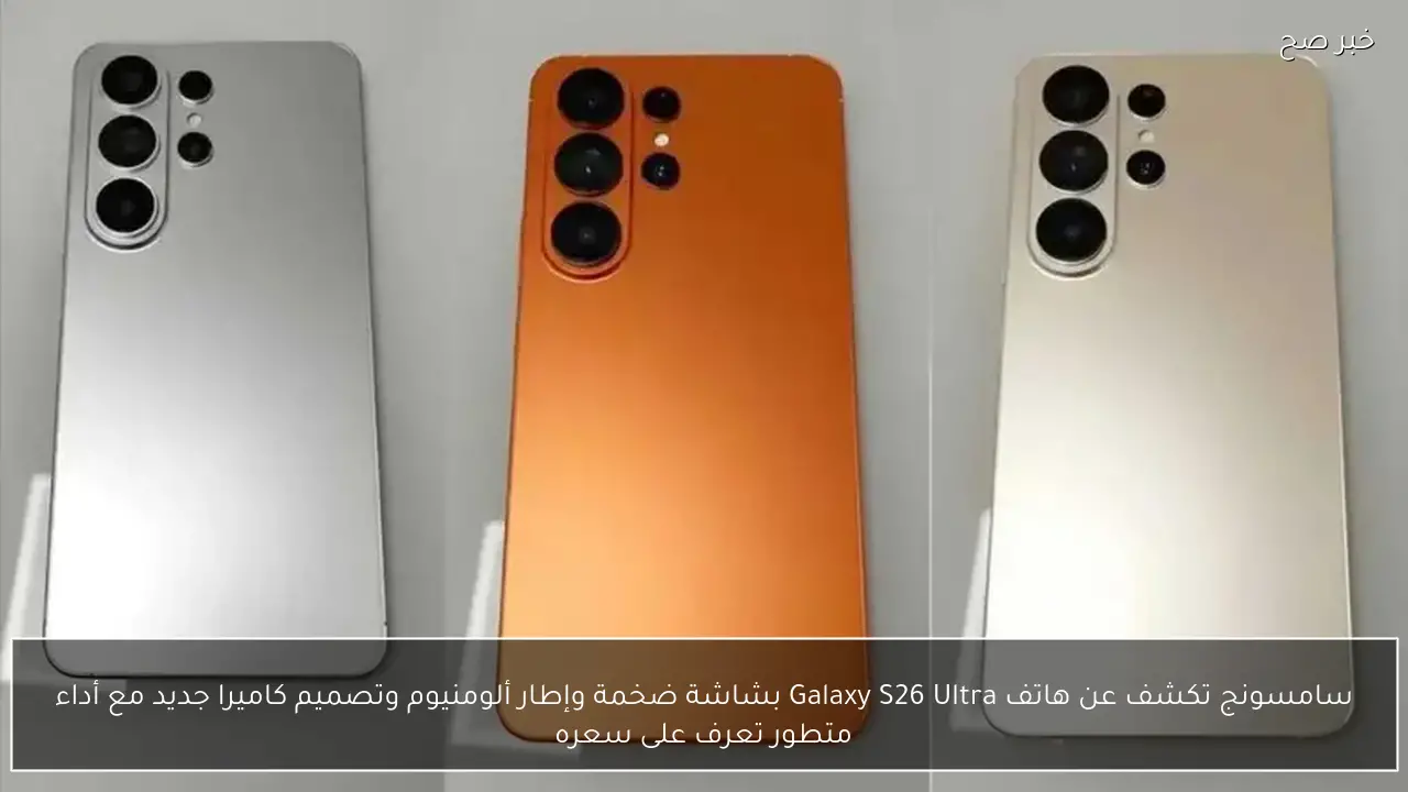 سامسونج تكشف عن هاتف Galaxy S26 Ultra بشاشة ضخمة وإطار ألومنيوم وتصميم كاميرا جديد مع أداء متطور تعرف على سعره