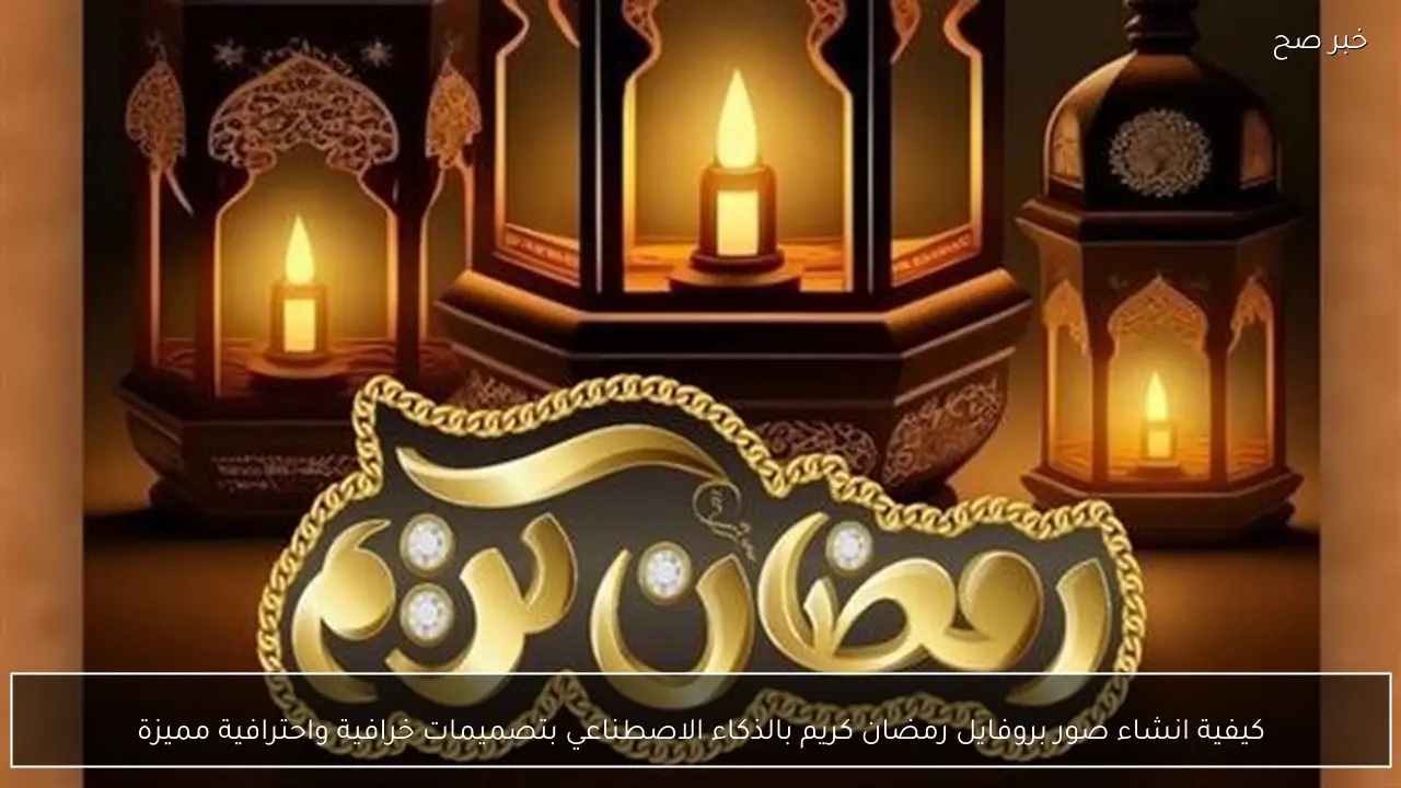 كيفية انشاء صور بروفايل رمضان كريم بالذكاء الاصطناعي بتصميمات خرافية واحترافية مميزة