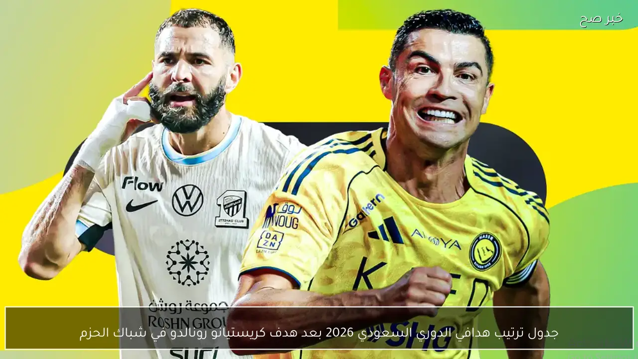 بعد ثنائية كريستيانو رونالدو .. جدول ترتيب هدافي الدوري السعودي 2026