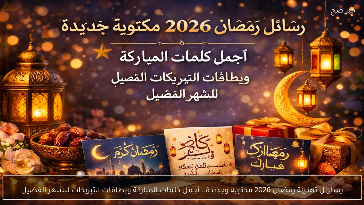 رسائل تهنئة رمضان 2026 مكتوبة وجديدة.. أجمل كلمات المباركة وبطاقات التبريكات للشهر الفضيل