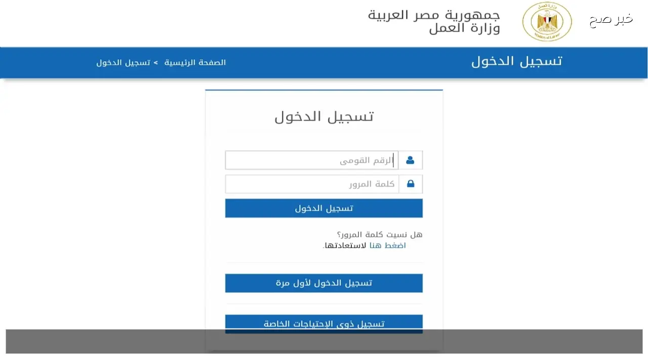 manpower.gov.eg بالرقم القومي .. الاستعلام عن منحة العمالة الغير منتظمة 2026 وزارة العمل