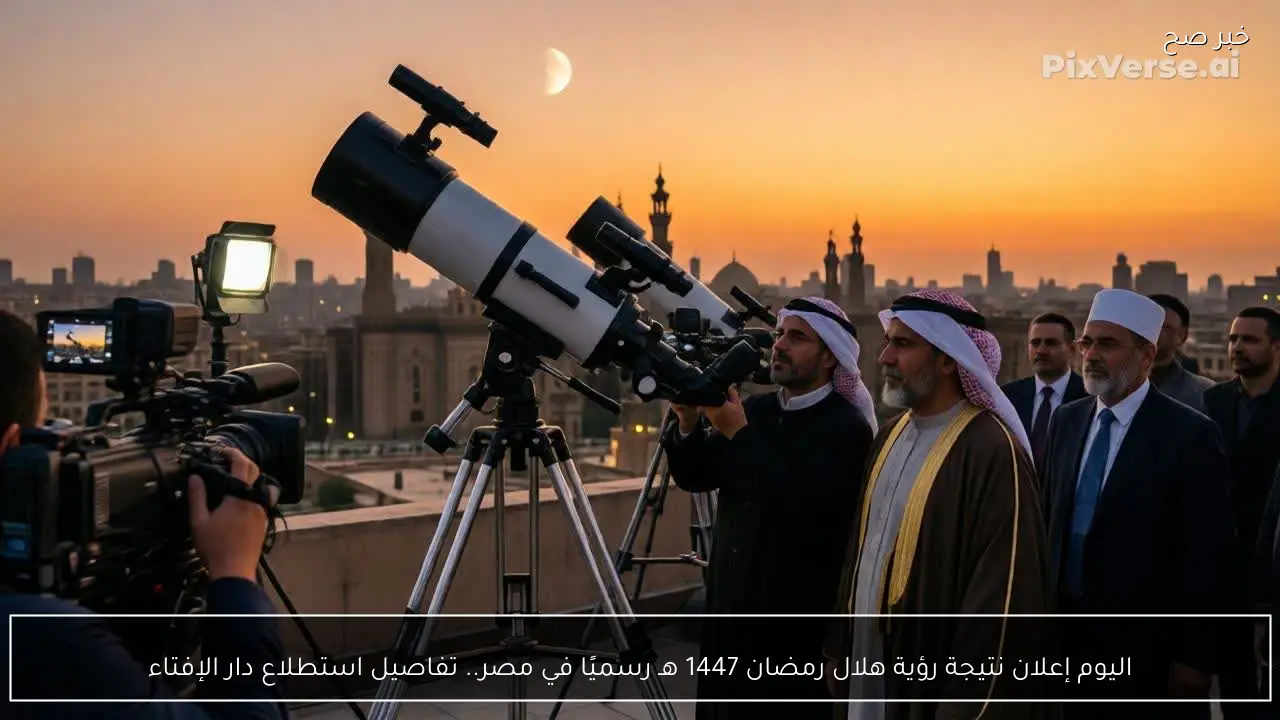 اليوم إعلان نتيجة رؤية هلال رمضان 1447 هـ رسميًا في مصر.. تفاصيل استطلاع دار الإفتاء