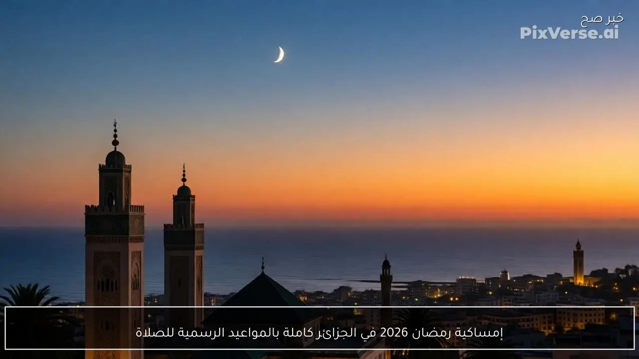 إمساكية رمضان 2026 في الجزائر كاملة بالمواعيد الرسمية للصلاة