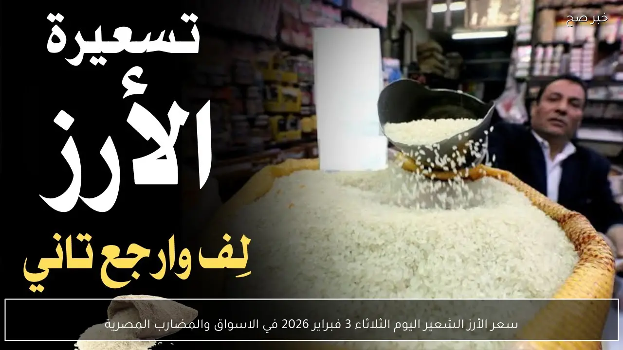 سعر الأرز الشعير اليوم الثلاثاء 3 فبراير 2026 في الاسواق والمضارب المصرية