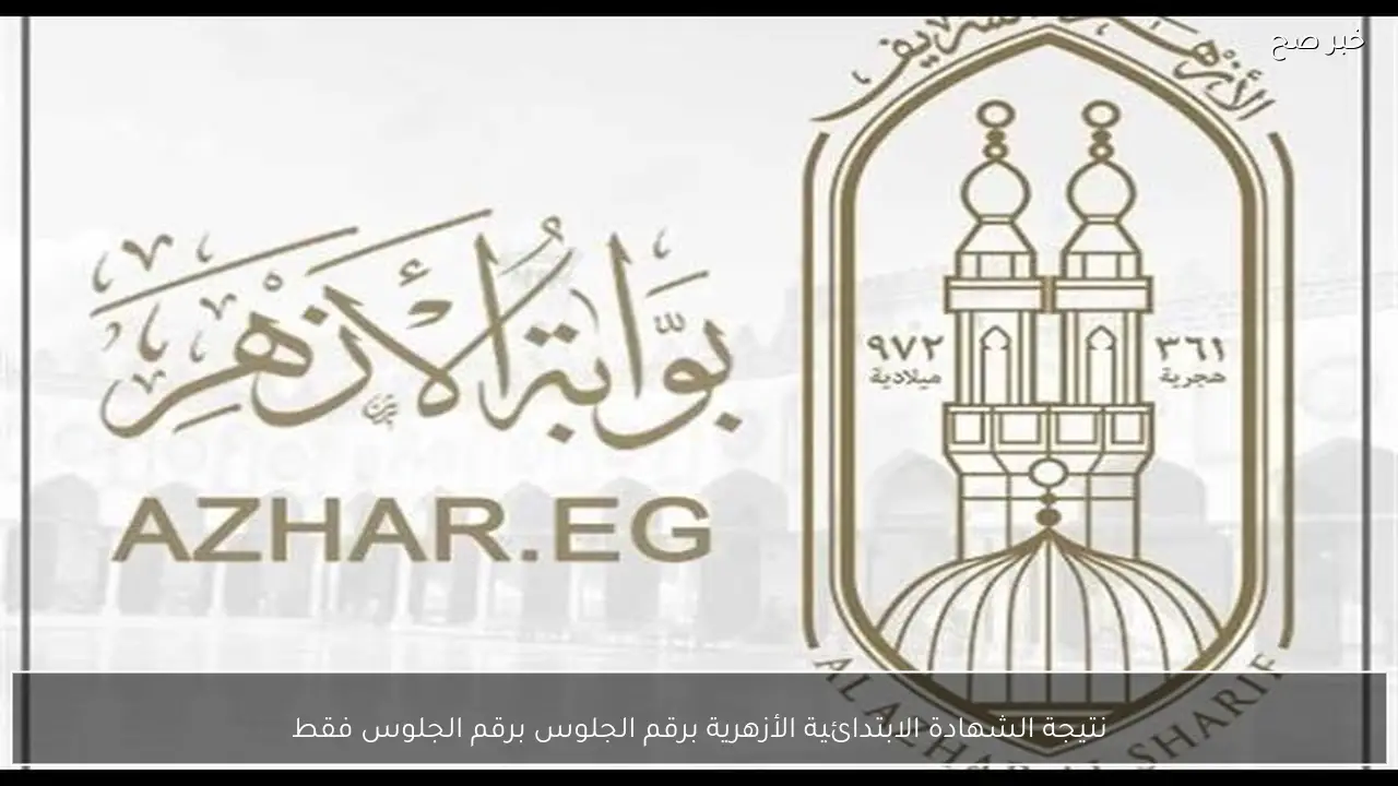موقع natiga.azhar.eg نتيجة الشهادة الابتدائية الأزهرية برقم الجلوس فقط 2026 بوابة الأزهر الشريف