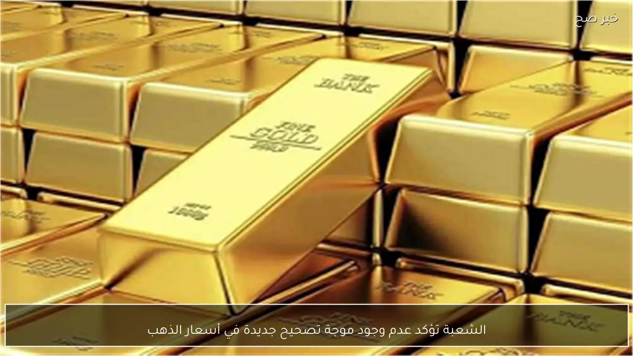 الشعبة تؤكد عدم وجود موجة تصحيح جديدة في أسعار الذهب