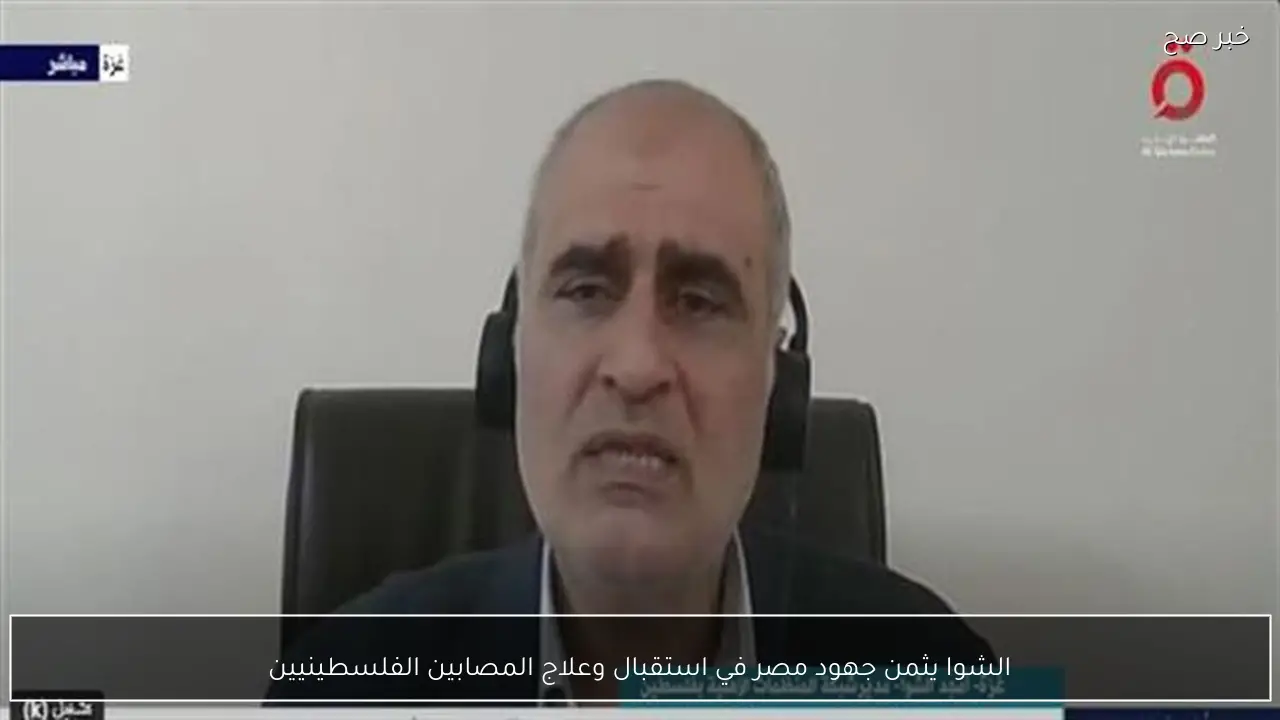 الشوا يثمن جهود مصر في استقبال وعلاج المصابين الفلسطينيين