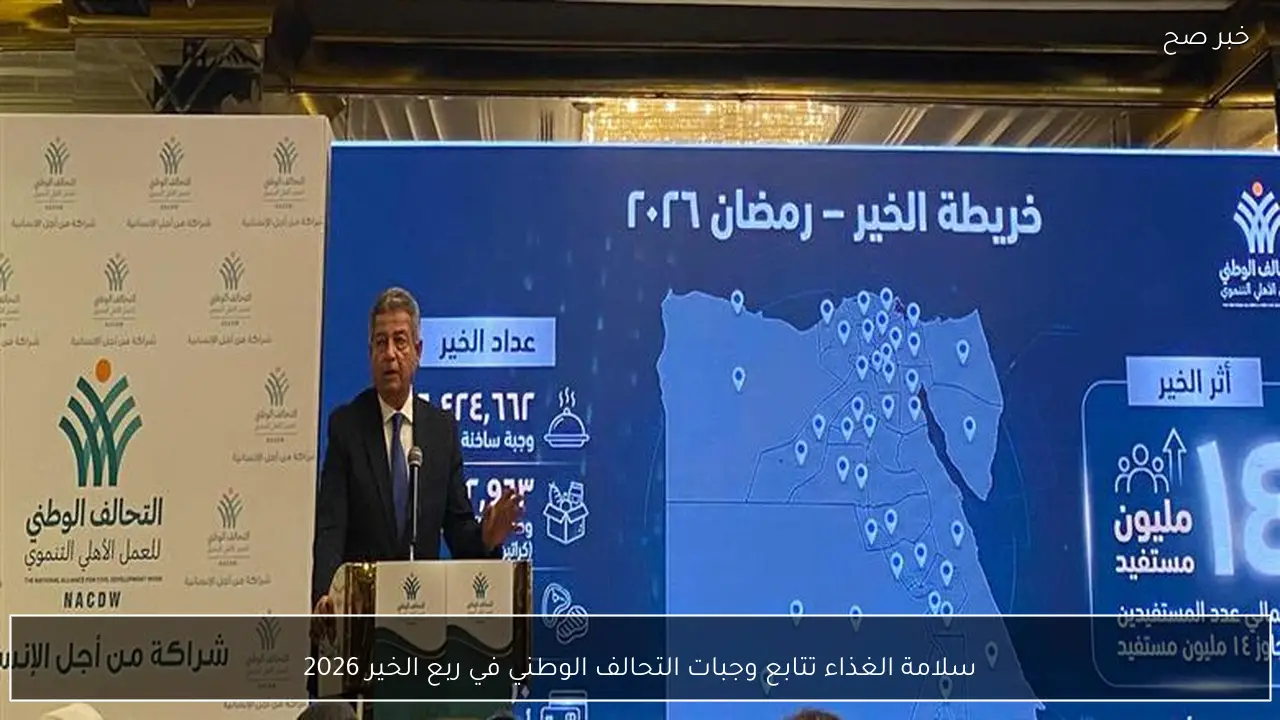 سلامة الغذاء تتابع وجبات التحالف الوطني في ربع الخير 2026