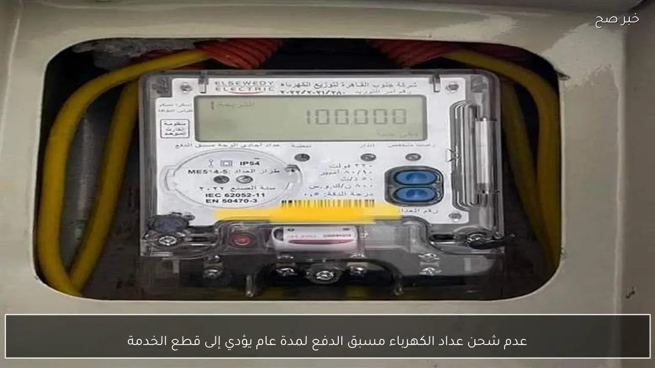 عدم شحن عداد الكهرباء مسبق الدفع لمدة عام يؤدي إلى قطع الخدمة