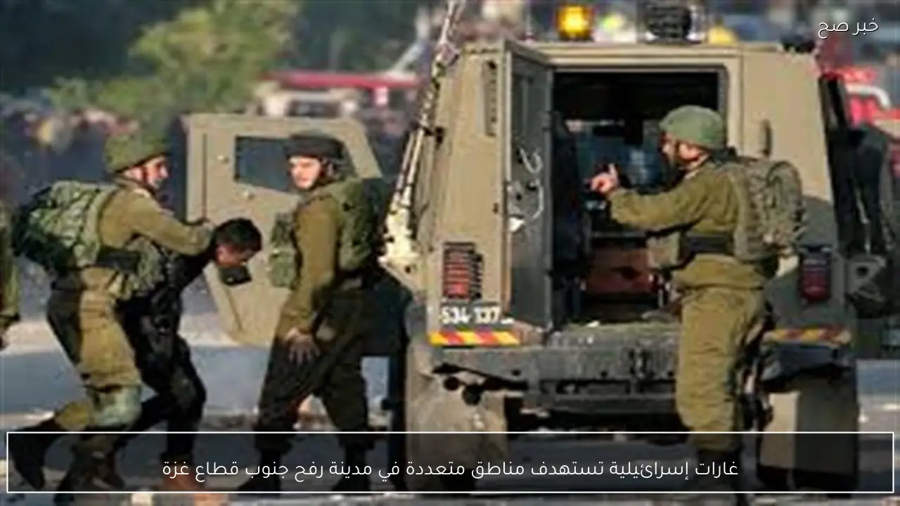 غارات إسرائيلية تستهدف مناطق متعددة في مدينة رفح جنوب قطاع غزة