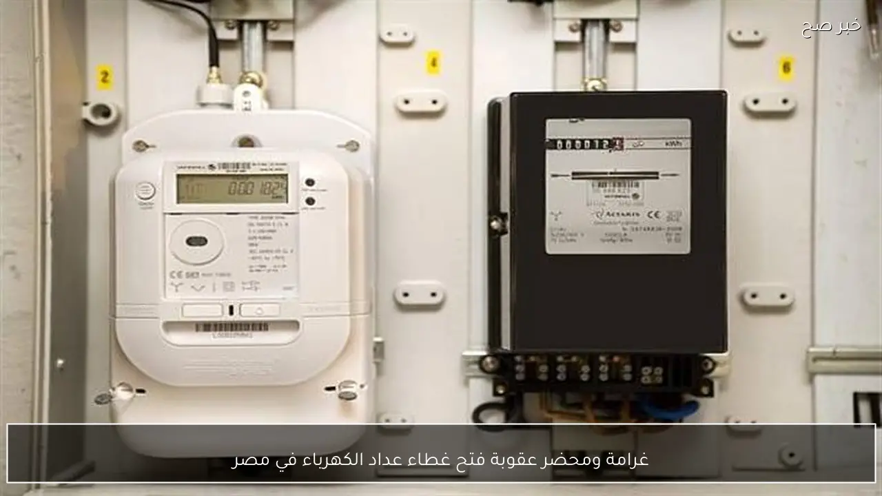 غرامة ومحضر عقوبة فتح غطاء عداد الكهرباء في مصر