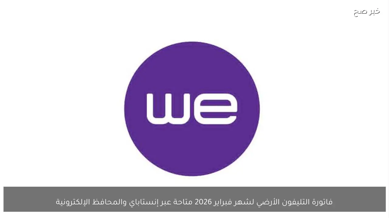 فاتورة التليفون الأرضي لشهر فبراير 2026 متاحة عبر إنستاباي والمحافظ الإلكترونية
