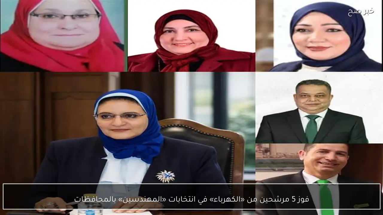 فوز 5 مرشحين من «الكهرباء» في انتخابات «المهندسين» بالمحافظات