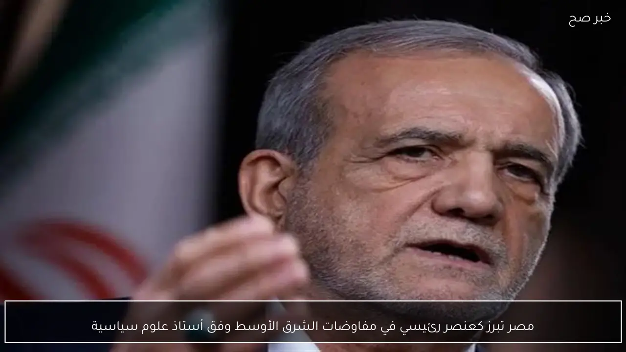 مصر تبرز كعنصر رئيسي في مفاوضات الشرق الأوسط وفق أستاذ علوم سياسية