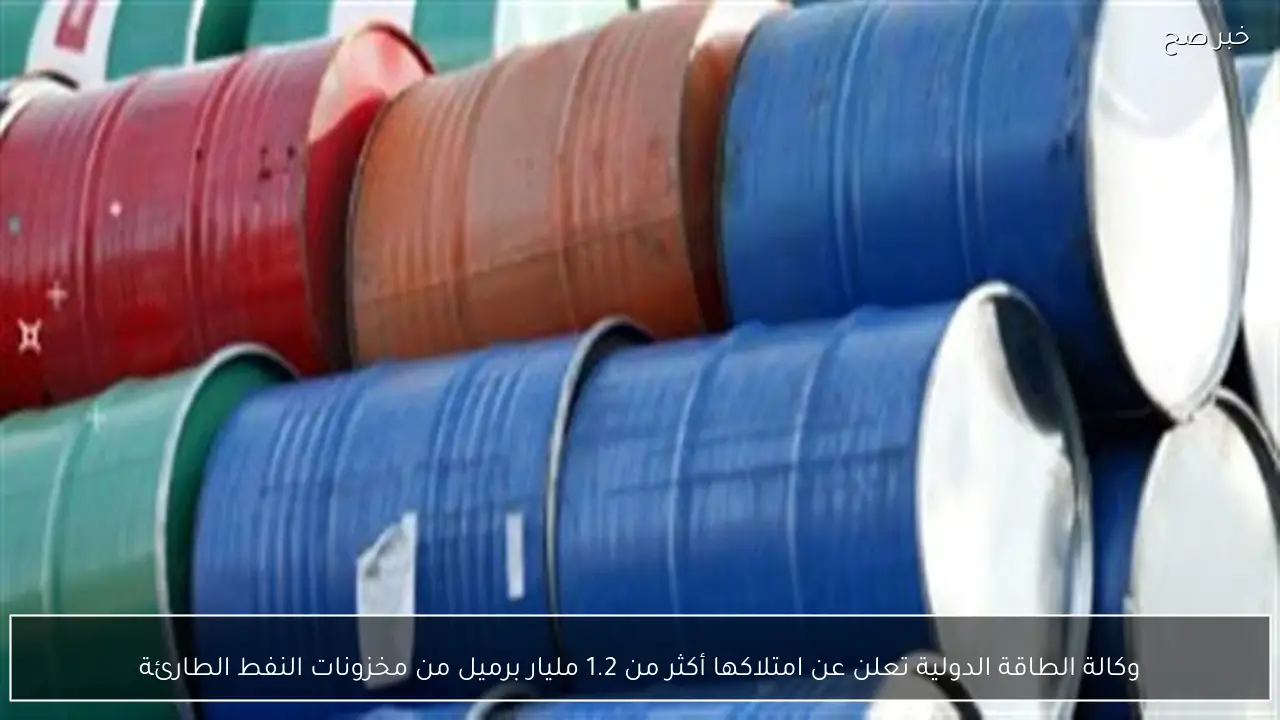 وكالة الطاقة الدولية تعلن عن امتلاكها أكثر من 1.2 مليار برميل من مخزونات النفط الطارئة