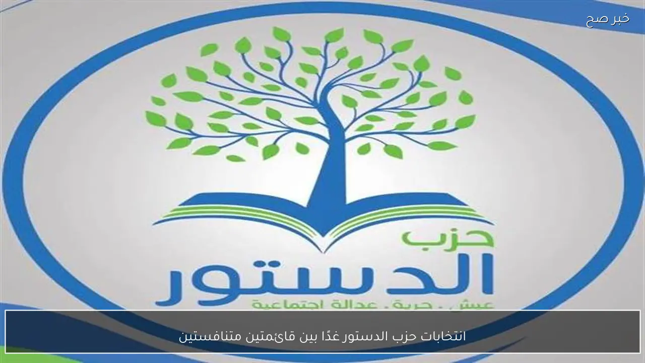 انتخابات حزب الدستور غدًا بين قائمتين متنافستين