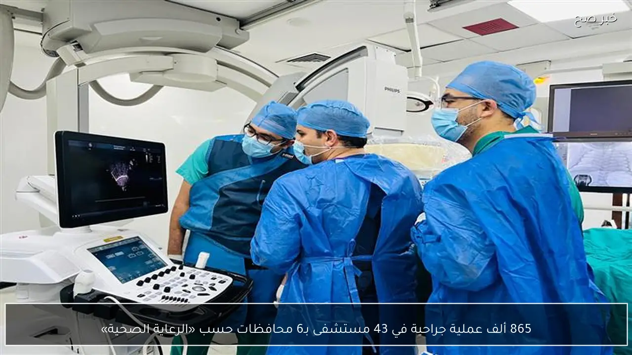 865 ألف عملية جراحية في 43 مستشفى بـ6 محافظات حسب «الرعاية الصحية»