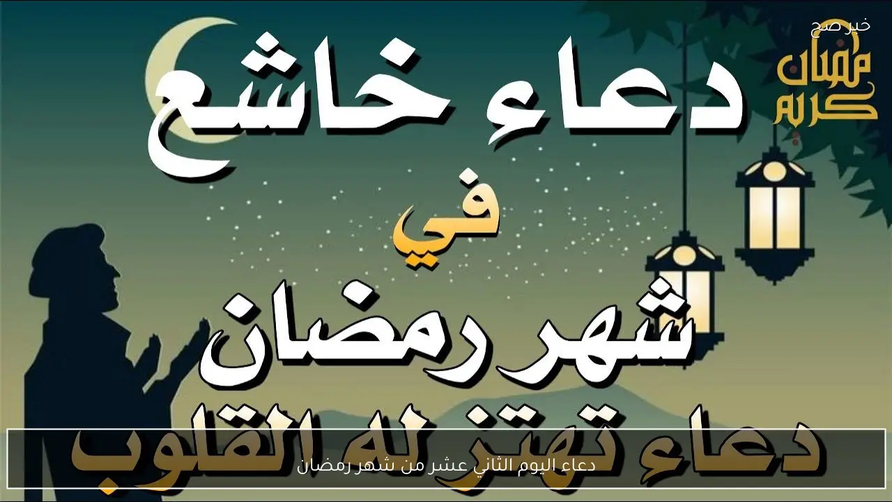 دعاء اليوم الثاني عشر من شهر رمضان 2026 مكتوب.. اجعل يومك مليئًا بالبركة والرحمة