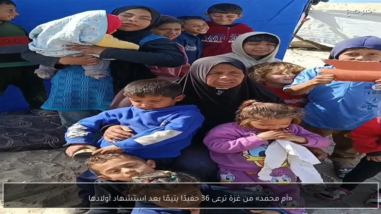 «أم محمد» من غزة ترعى 36 حفيدًا يتيمًا بعد استشهاد أولادها