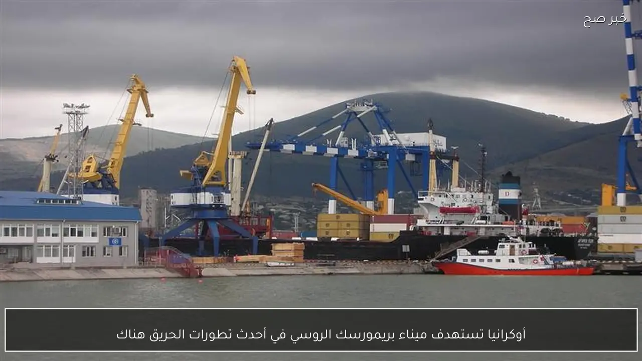 أوكرانيا تستهدف ميناء بريمورسك الروسي في أحدث تطورات الحريق هناك