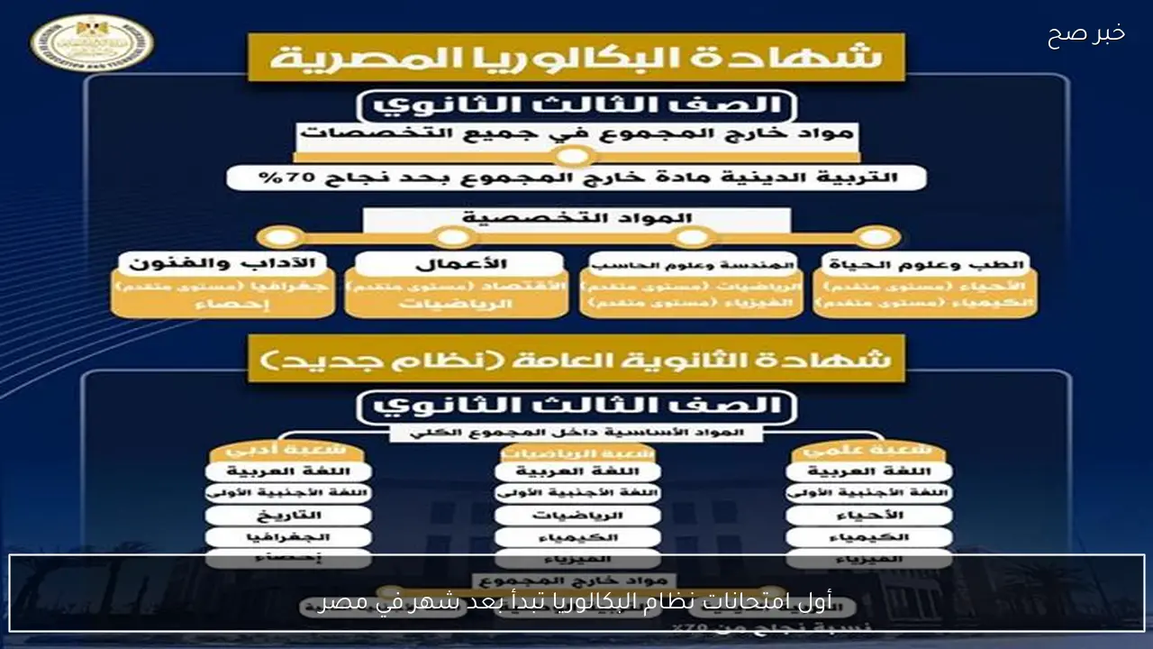 أول امتحانات نظام البكالوريا تبدأ بعد شهر في مصر