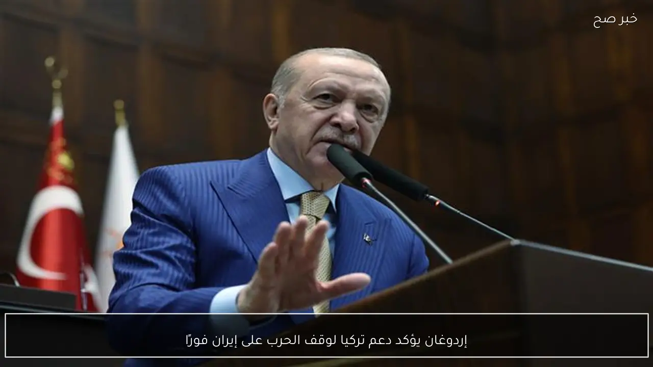 إردوغان يؤكد دعم تركيا لوقف الحرب على إيران فورًا