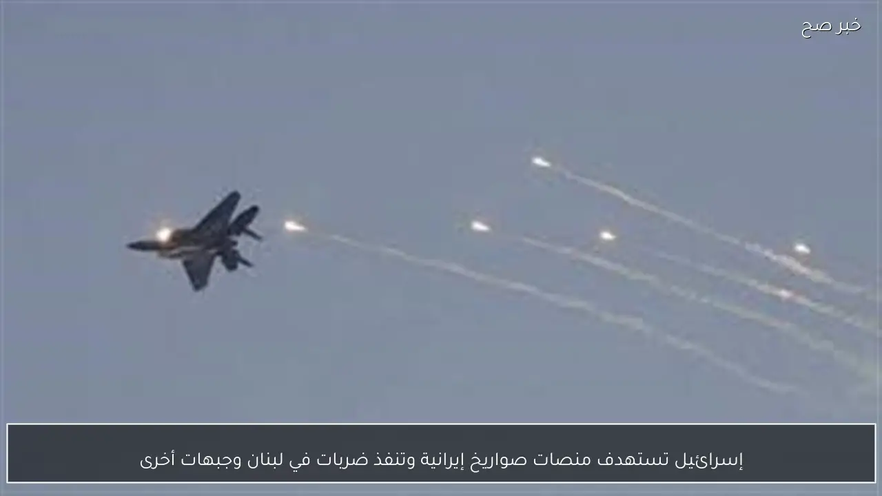 إسرائيل تستهدف منصات صواريخ إيرانية وتنفذ ضربات في لبنان وجبهات أخرى