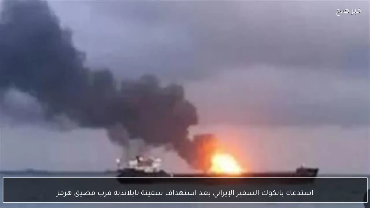 استدعاء بانكوك السفير الإيراني بعد استهداف سفينة تايلاندية قرب مضيق هرمز