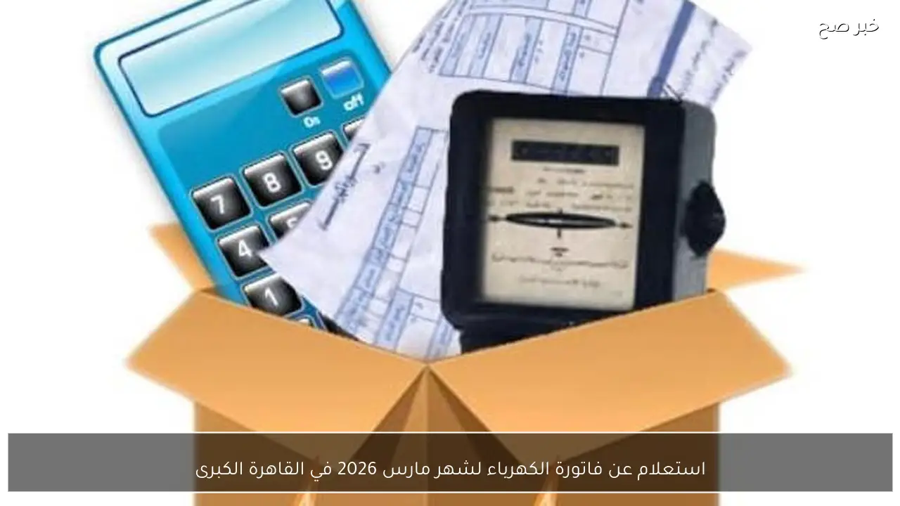 استعلام عن فاتورة الكهرباء لشهر مارس 2026 في القاهرة الكبرى