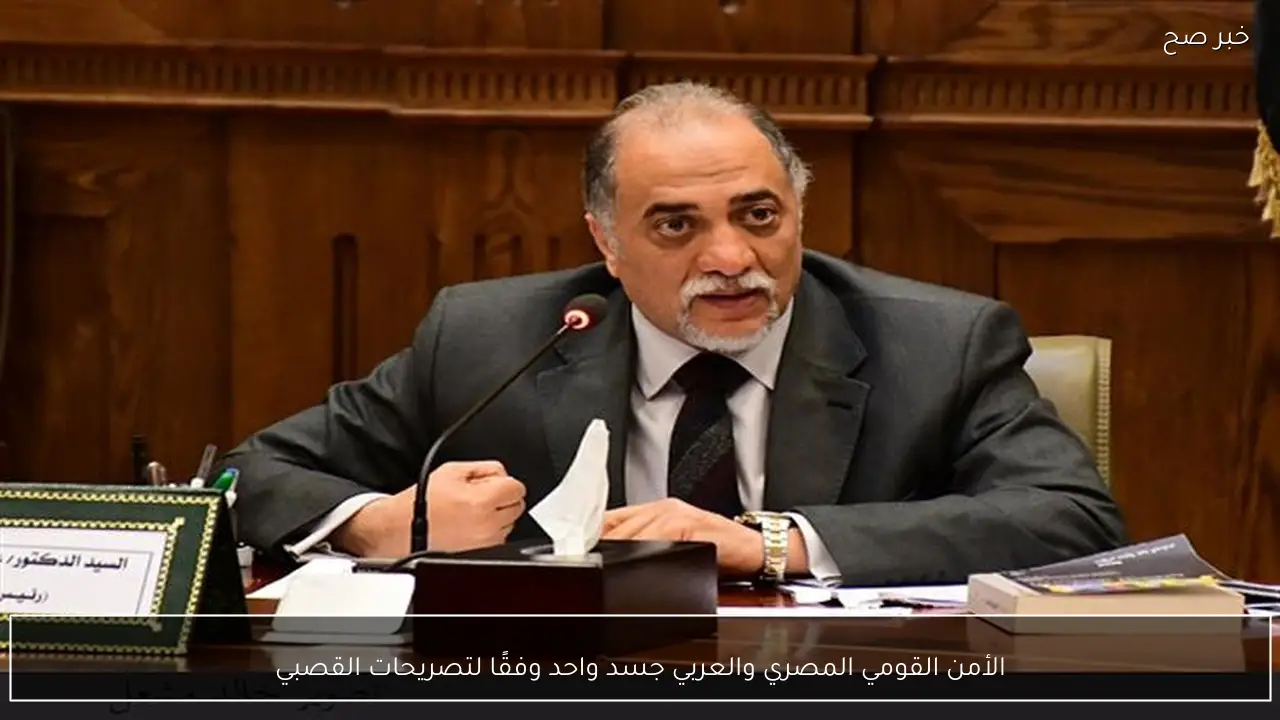 الأمن القومي المصري والعربي جسد واحد وفقًا لتصريحات القصبي