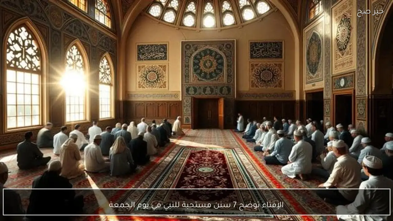 الإفتاء توضح 7 سنن مستحبة للنبي في يوم الجمعة