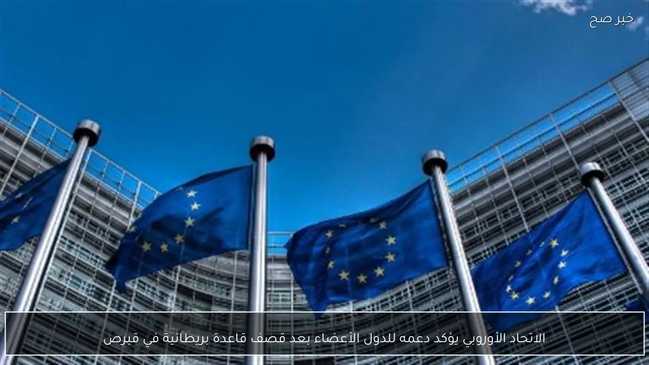الاتحاد الأوروبي يؤكد دعمه للدول الأعضاء بعد قصف قاعدة بريطانية في قبرص