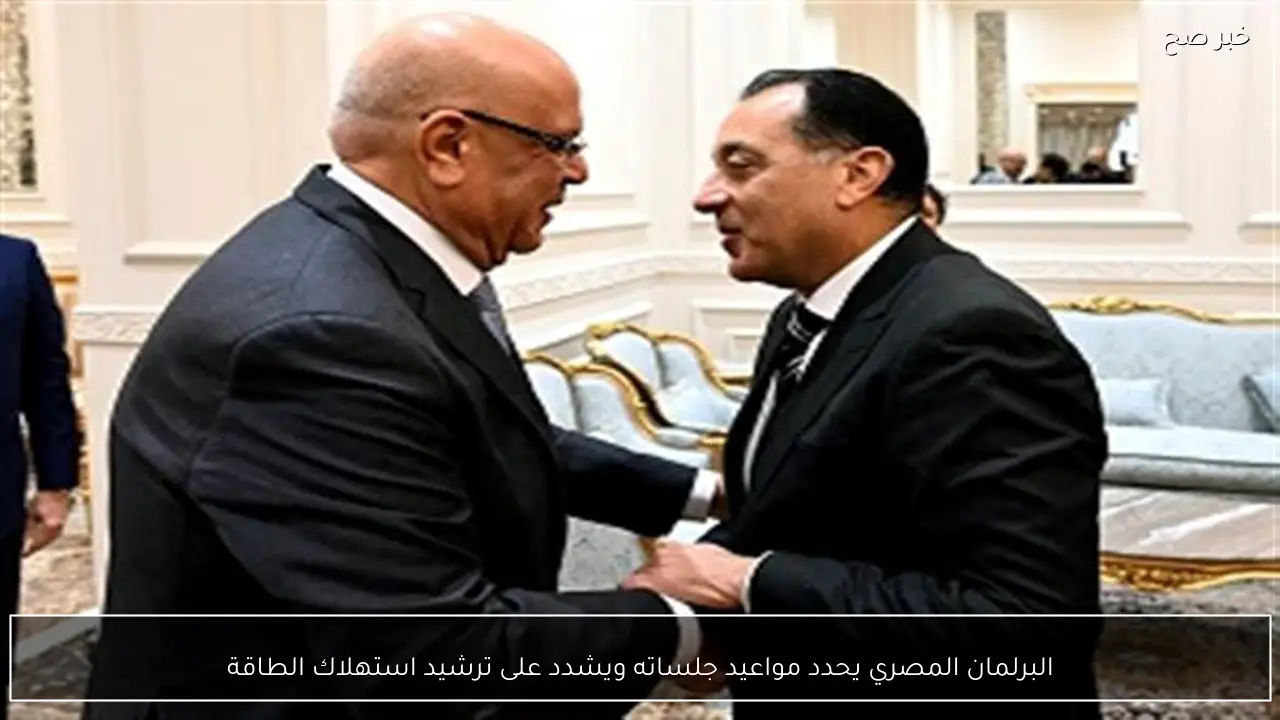 البرلمان المصري يحدد مواعيد جلساته ويشدد على ترشيد استهلاك الطاقة