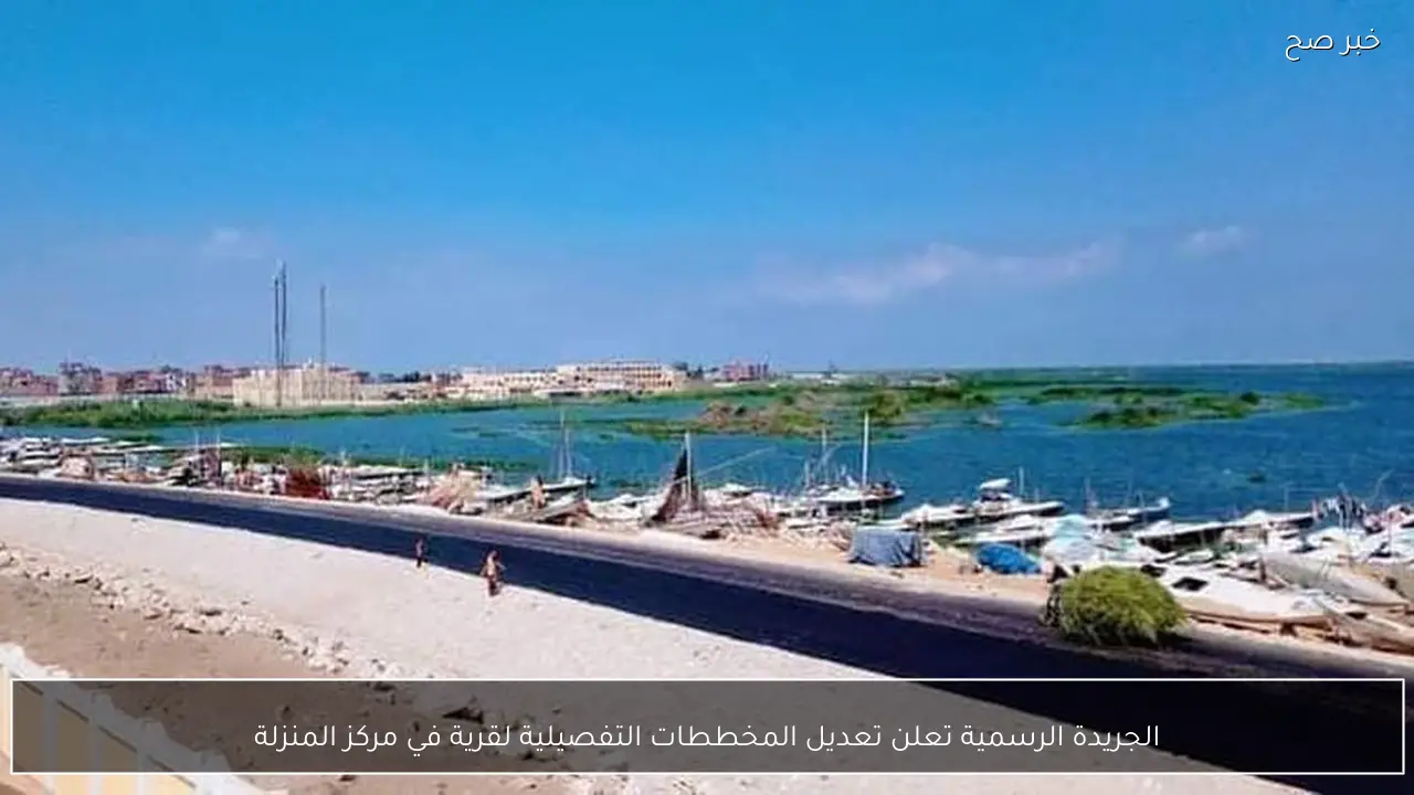 الجريدة الرسمية تعلن تعديل المخططات التفصيلية لقرية في مركز المنزلة