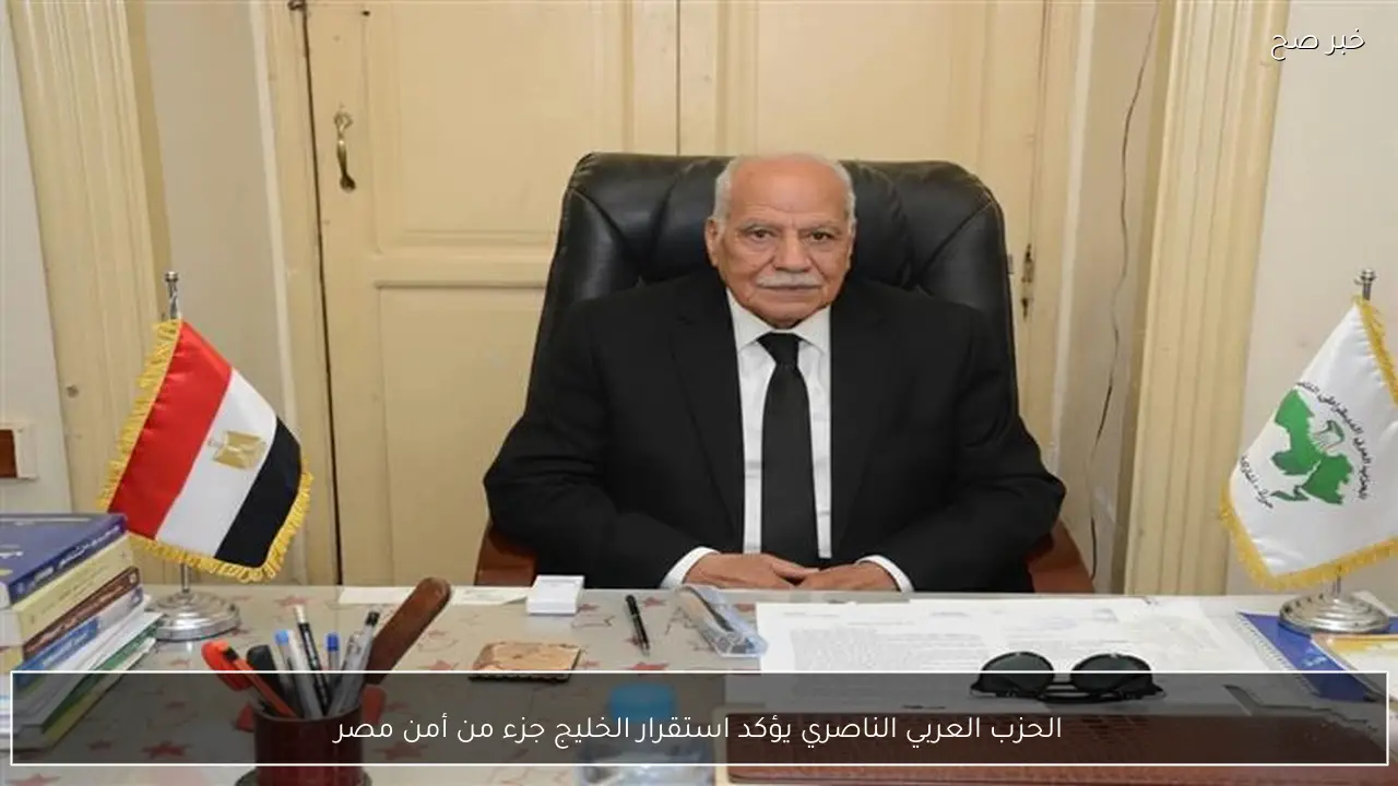 الحزب العربي الناصري يؤكد استقرار الخليج جزء من أمن مصر