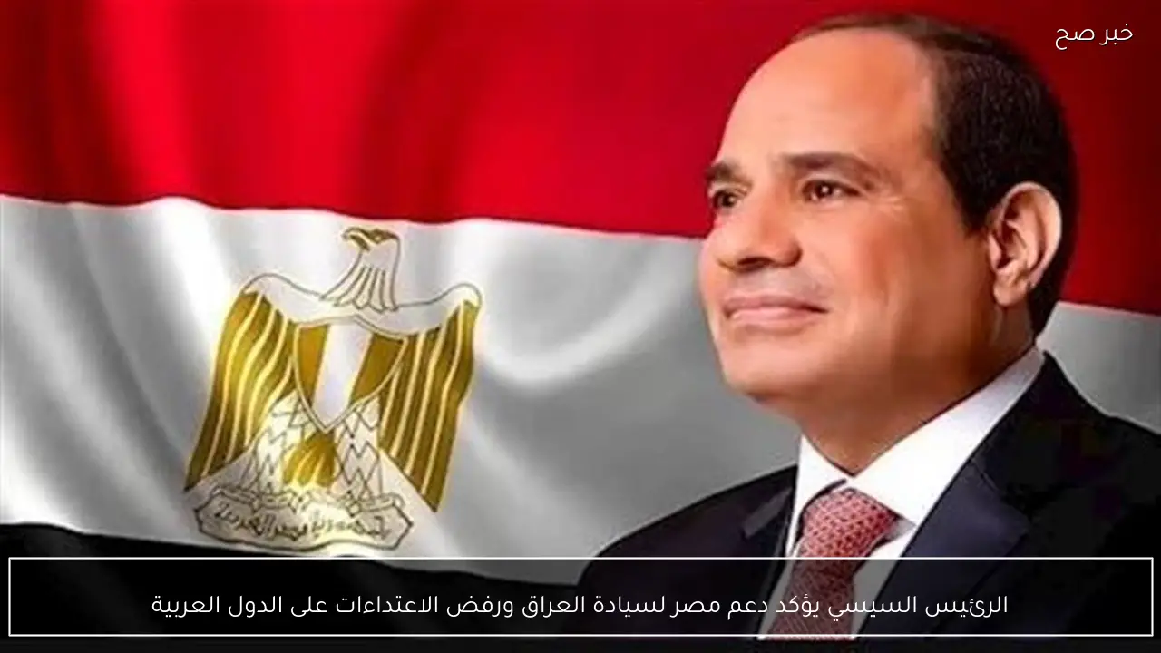 الرئيس السيسي يؤكد دعم مصر لسيادة العراق ورفض الاعتداءات على الدول العربية