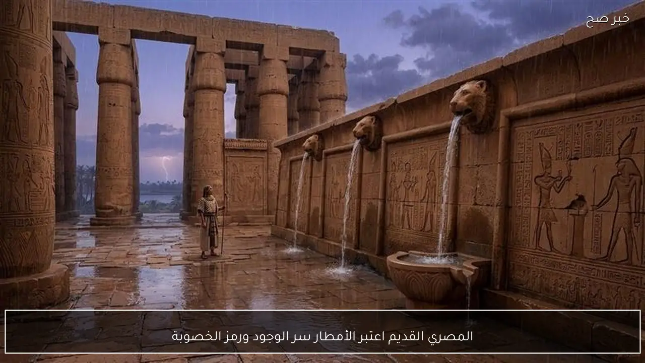 المصري القديم اعتبر الأمطار سر الوجود ورمز الخصوبة