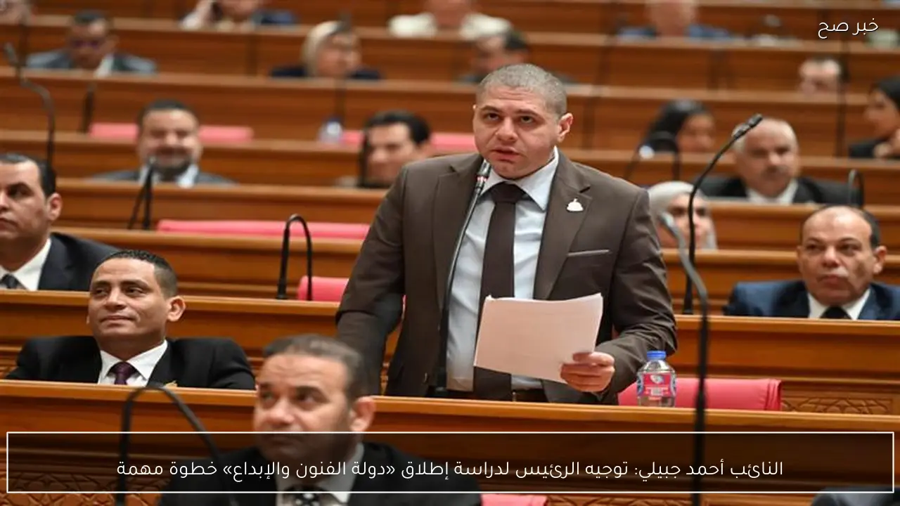 النائب أحمد جبيلي: توجيه الرئيس لدراسة إطلاق «دولة الفنون والإبداع» خطوة مهمة