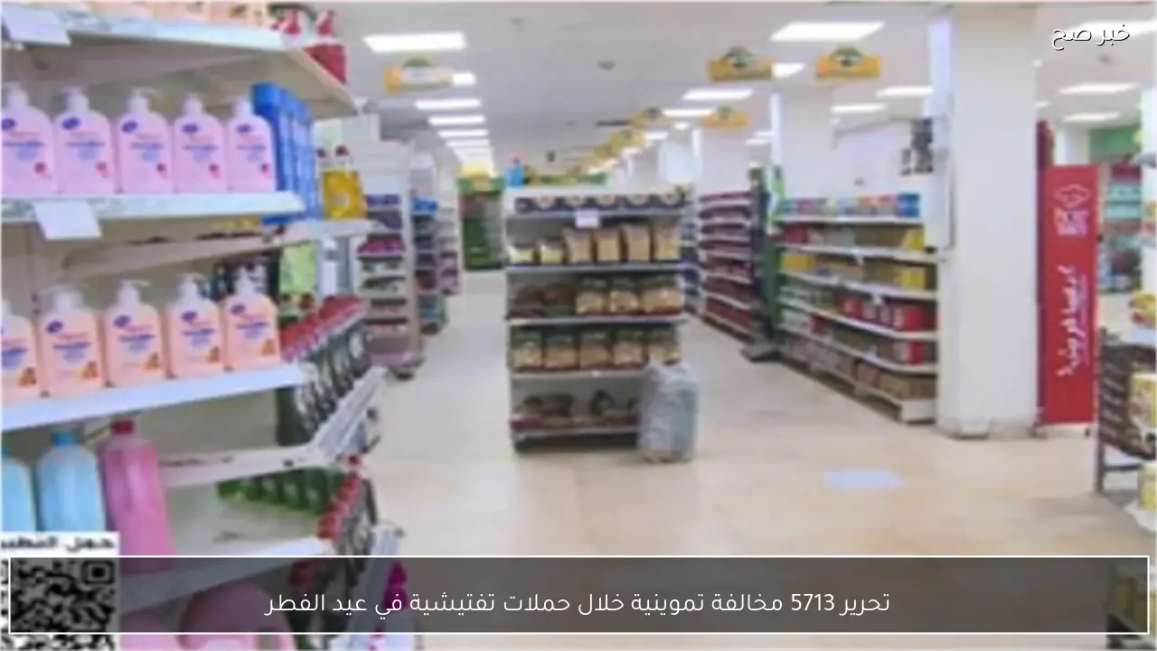 تحرير 5713 مخالفة تموينية خلال حملات تفتيشية في عيد الفطر