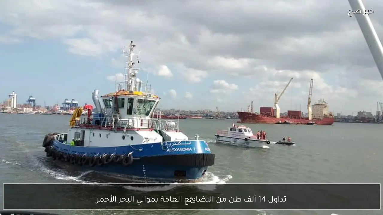 تداول 14 ألف طن من البضائع العامة بمواني البحر الأحمر