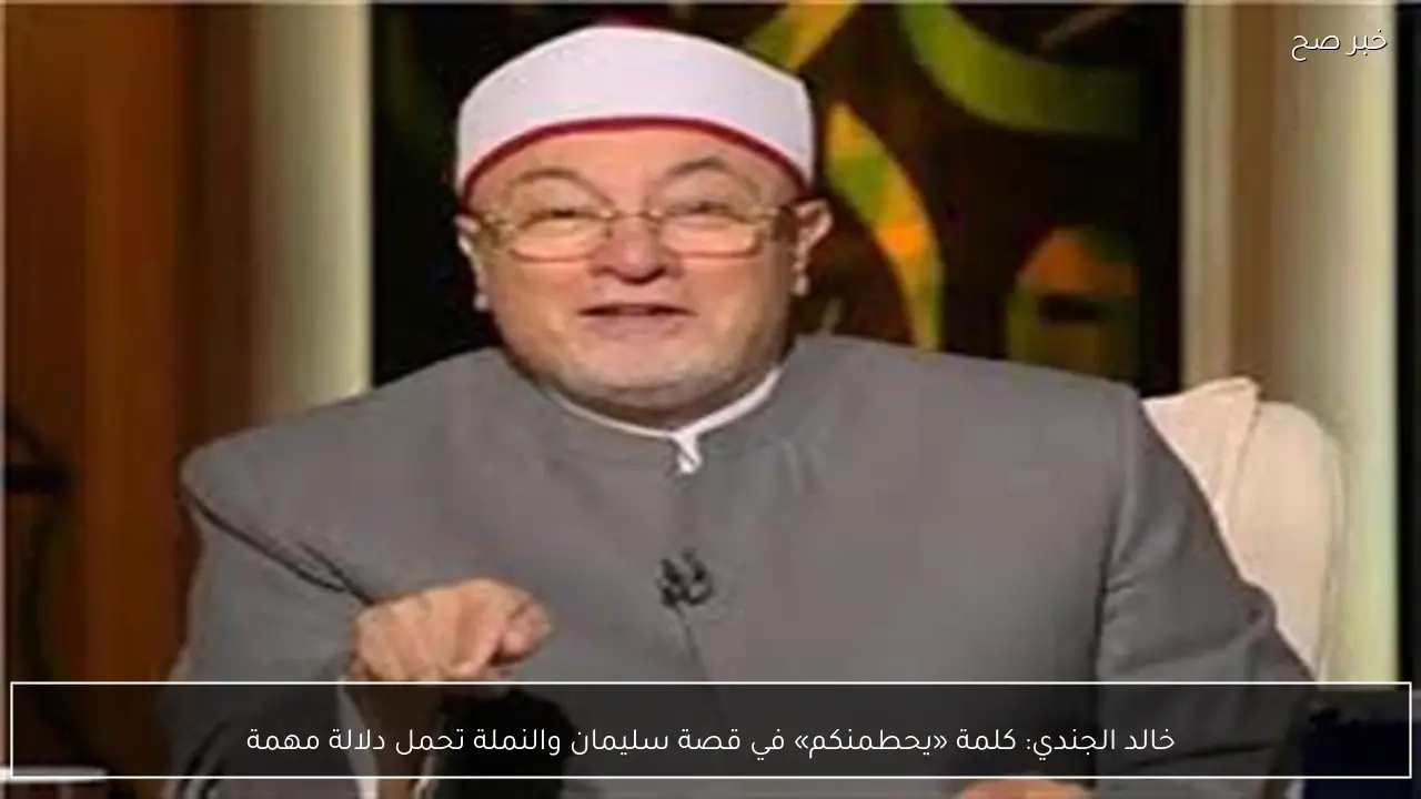 خالد الجندي: كلمة «يحطمنكم» في قصة سليمان والنملة تحمل دلالة مهمة