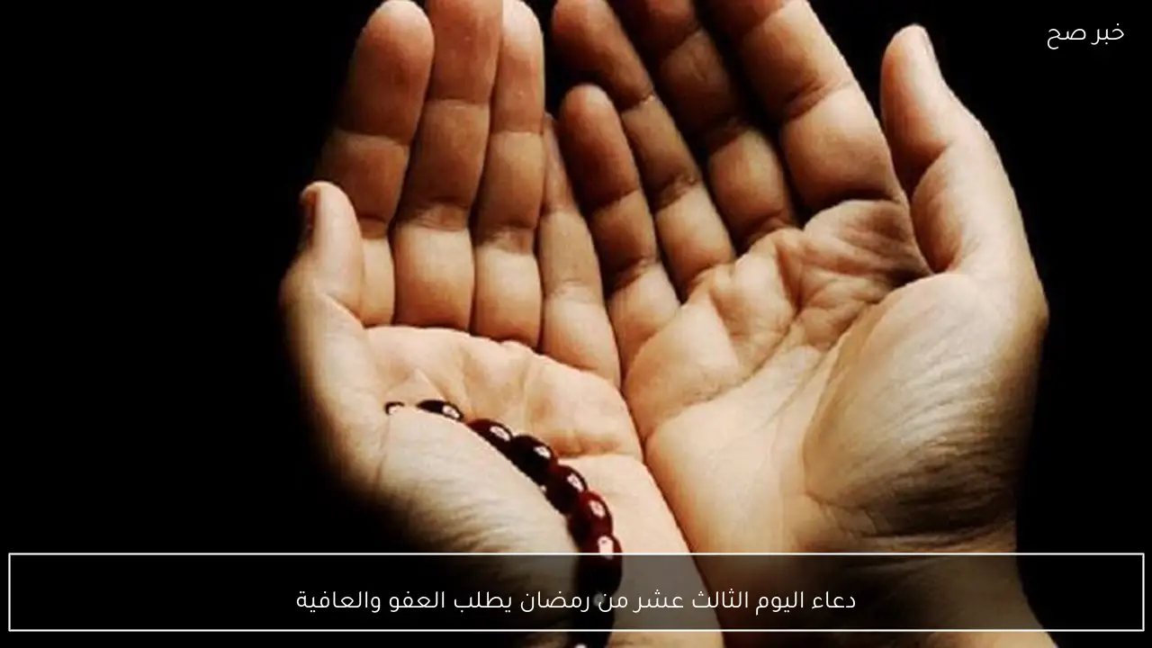 دعاء اليوم الثالث عشر من رمضان يطلب العفو والعافية