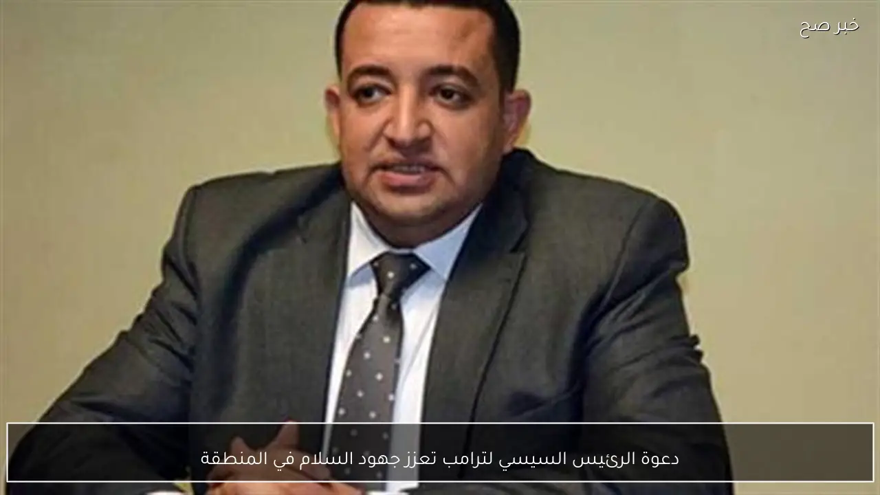 دعوة الرئيس السيسي لترامب تعزز جهود السلام في المنطقة